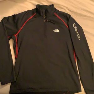 North face black quarter zip